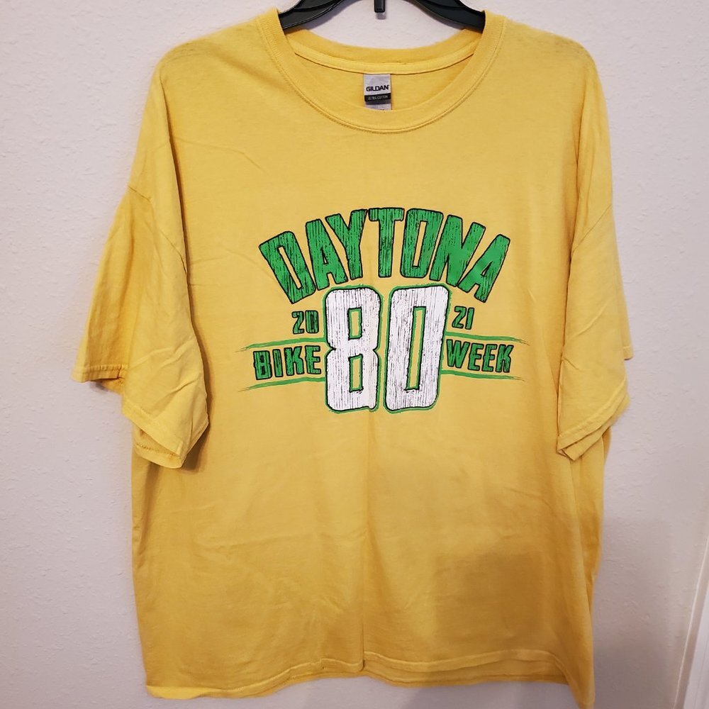 Daytona Beach 2021 80,  Bike Week. Short sleeve T-shirt 100% cotton. Size 2X. - Picture 3 of 11